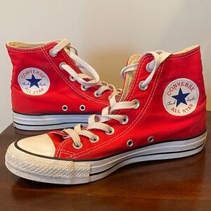Converse Red High-Top Sneakers